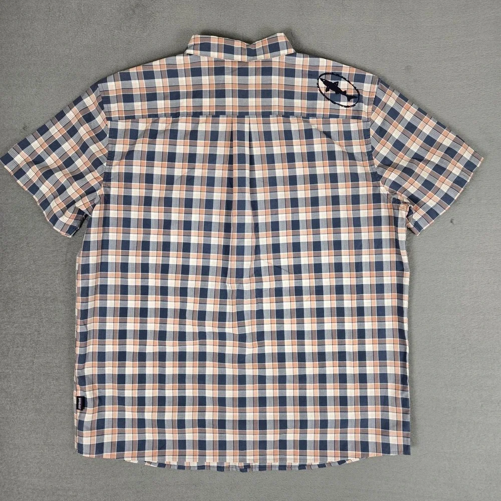 Patagonia Dogfish Head Shirt Mens XL Plaid Fezzman Organic Cotton Classic 53964